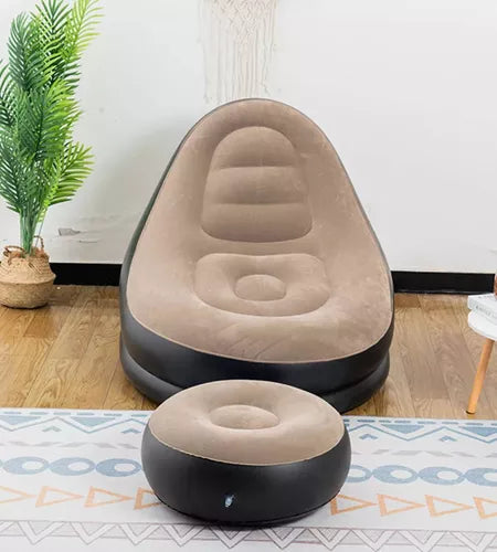 SILLON INFLABLE CON APOYA PIES